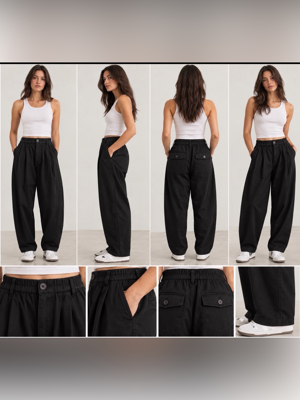 Elegant Black Women's Chinos